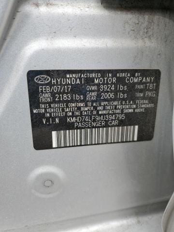 2017 HYUNDAI ELANTRA SE - KMHD74LF9HU394795