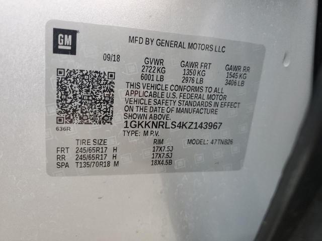 2019 GMC ACADIA SLE - 1GKKNRLS4KZ143967