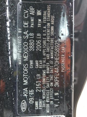 2017 KIA FORTE LX - 3KPFL4A70HE058925