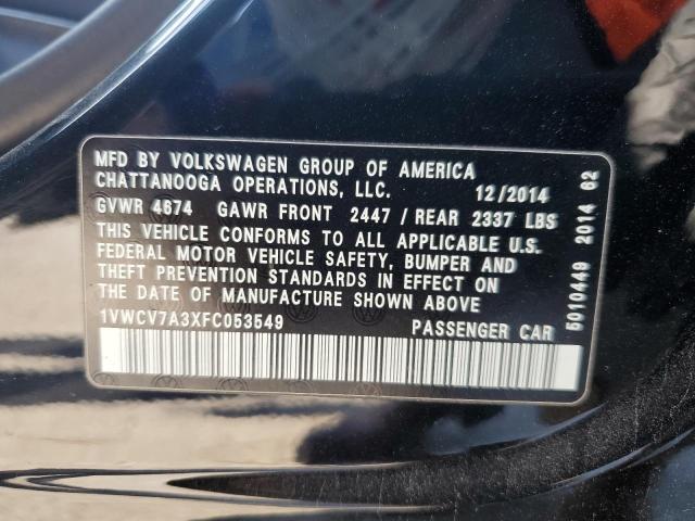 2015 VOLKSWAGEN PASSAT SEL - 1VWCV7A3XFC053549