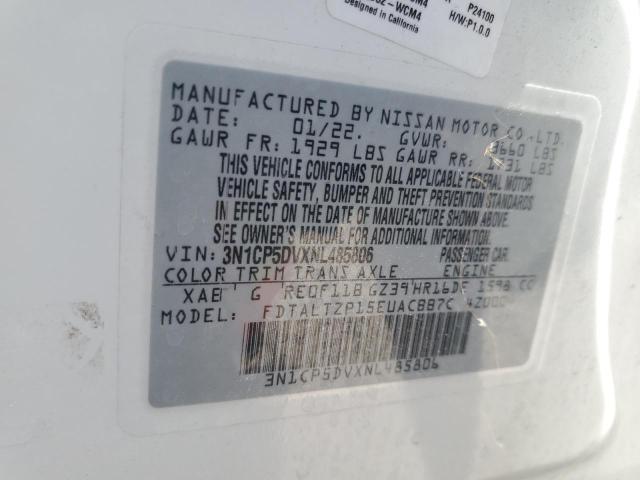 2022 NISSAN KICKS SR - 3N1CP5DVXNL485806