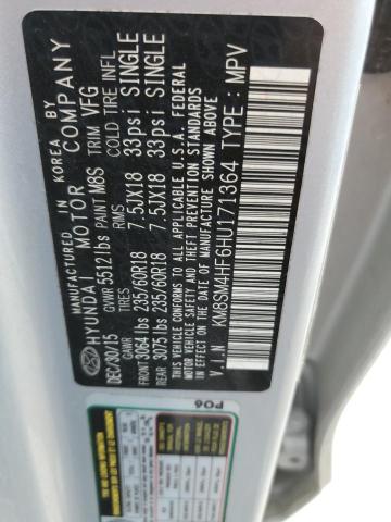 2017 HYUNDAI SANTA FE S - KM8SM4HF6HU171364