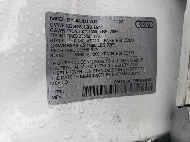 2023 AUDI Q5 E PREMI WA1G2AFY9P2060931