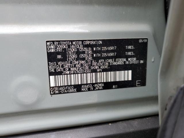 2019 TOYOTA RAV4 XLE - JTMW1RFV7KD014360