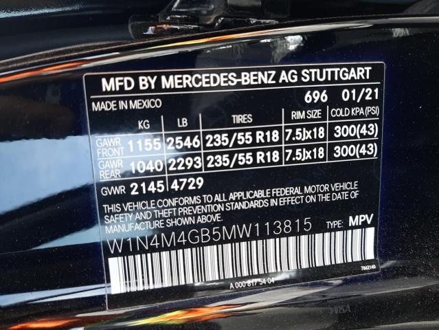 2021 MERCEDES-BENZ GLB 250 - W1N4M4GB5MW113815