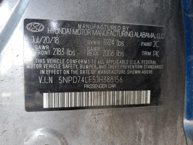 2018 HYUNDAI ELANTRA SE - 5NPD74LF5JH388156