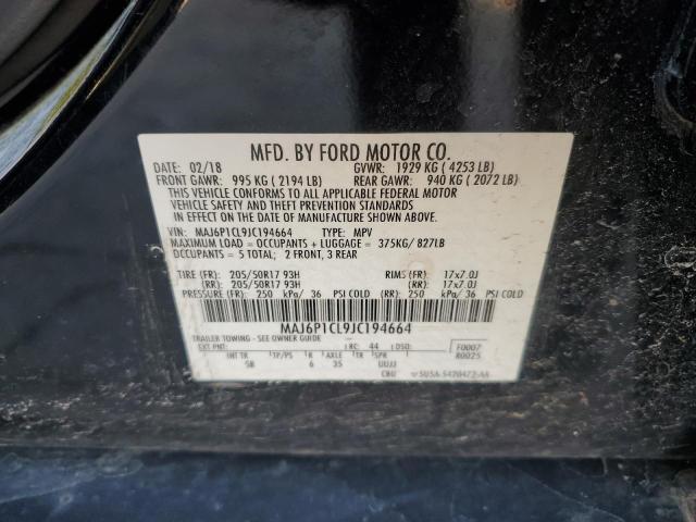 2018 FORD ECOSPORT S - MAJ6P1CL9JC194664