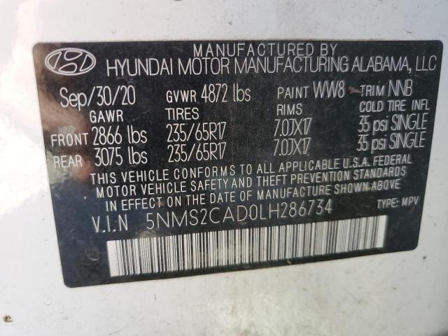 2020 HYUNDAI SANTA FE S - 5NMS2CAD0LH286734
