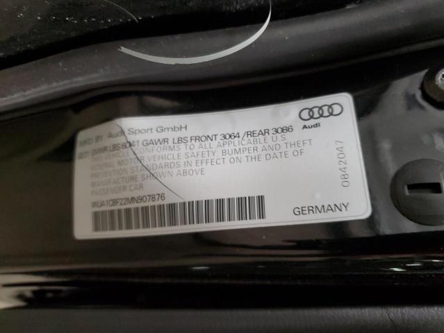 2021 AUDI RS6 WUA1CBF22MN907876