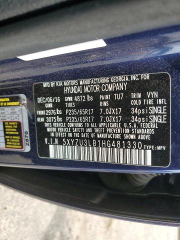 2017 HYUNDAI SANTA FE S - 5XYZU3LB1HG481330