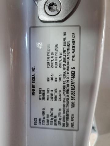 2023 TESLA MODEL 3 - 5YJ3E1EA7PF488316