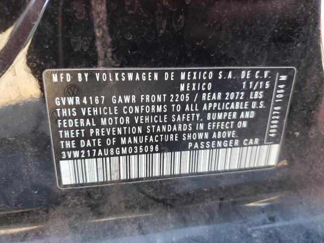 2016 VOLKSWAGEN GOLF S/SE 3VW217AU8GM035096