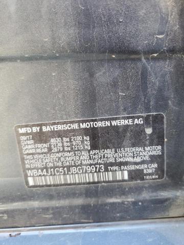2018 BMW 430I GRAN - WBA4J1C51JBG79973
