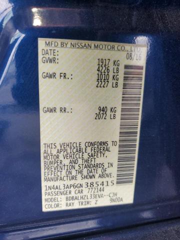 2016 NISSAN ALTIMA 2.5 - 1N4AL3AP6GN385415