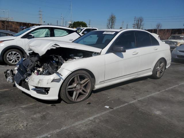 MERCEDES-BENZ C 250 2013 white sedan 4d gas WDDGF4HB5DA759307 photo #1