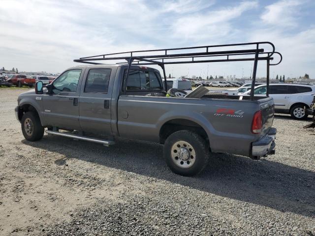 FORD F250 SUPER 2005 gray crew pic diesel 1FTSW21P55EC86436 photo #3