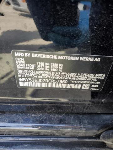 2024 BMW I7 XDRIVE6 WBY53EJ07RCR57860