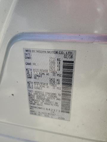 2018 NISSAN PATHFINDER - 5N1DR2MM9JC642373
