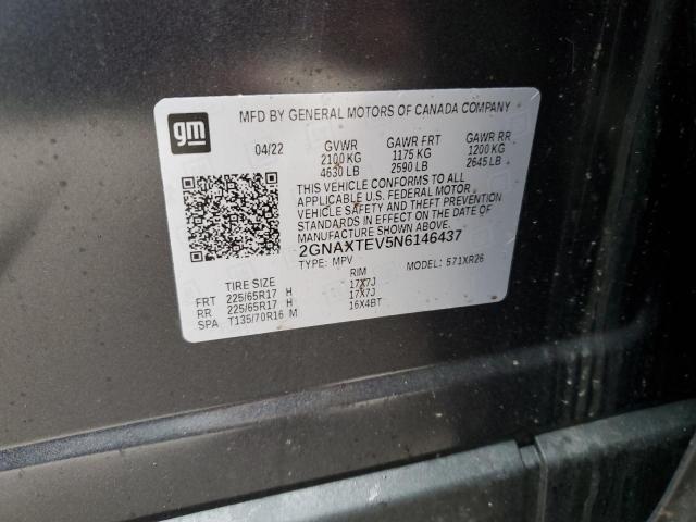 2022 CHEVROLET EQUINOX LT - 2GNAXTEV5N6146437