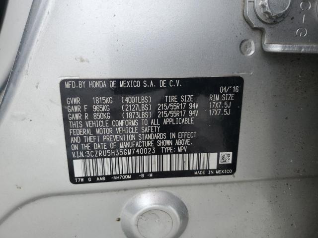 2016 HONDA HR-V LX - 3CZRU5H35GM740023