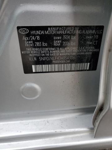 2018 HYUNDAI ELANTRA SE - 5NPD74LF4JH354306