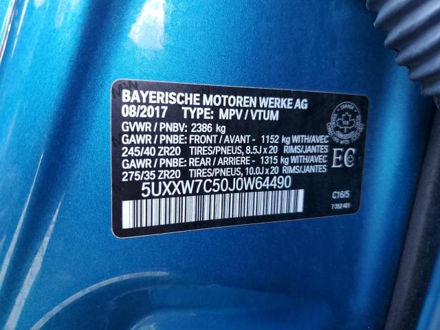 2018 BMW X4 XDRIVEM 5UXXW7C50J0W64490