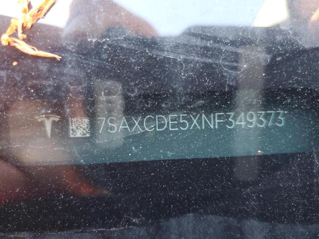 2022 TESLA MODEL X 7SAXCDE5XNF349373