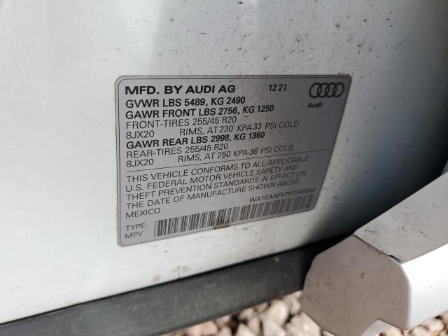 2022 AUDI Q5 PREMIUM - WA1EAAFY7N2049045
