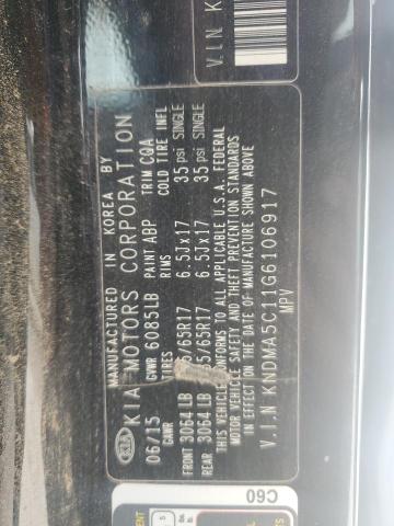 2016 KIA SEDONA L - KNDMA5C11G6106917