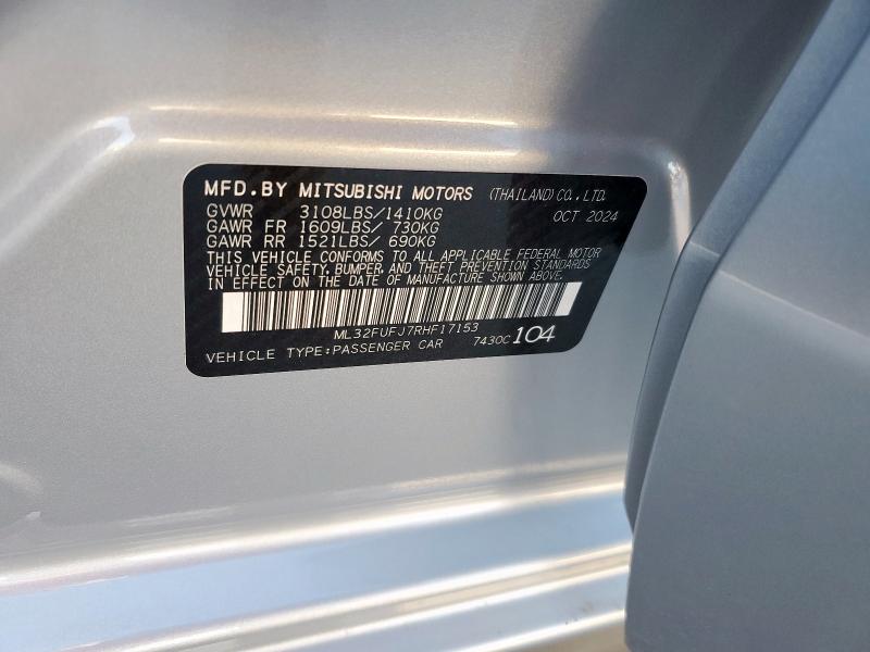 2024 MITSUBISHI MIRAGE G4 - ML32FUFJ7RHF17153
