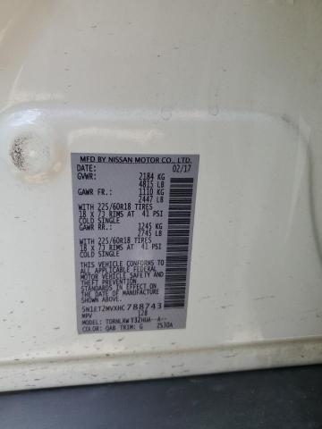 2017 NISSAN ROGUE SV H 5N1ET2MVXHC788743