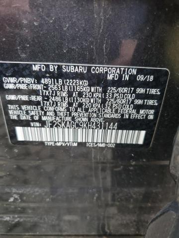 2019 SUBARU FORESTER P - JF2SKAGC9KH431144
