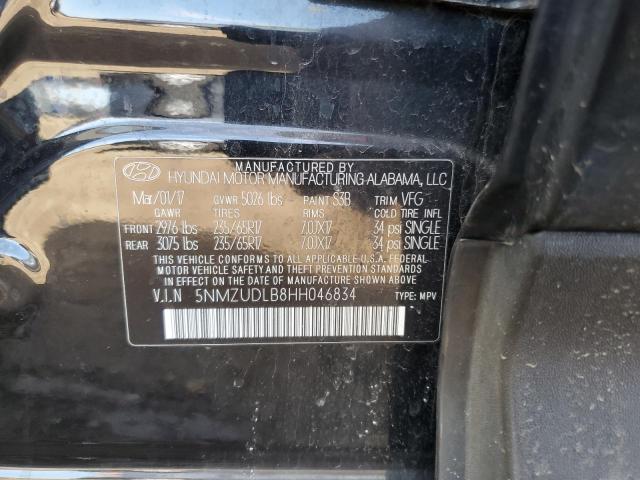 2017 HYUNDAI SANTA FE S - 5NMZUDLB8HH046834