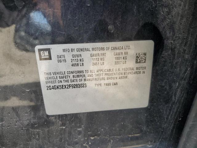 2015 BUICK REGAL - 2G4GK5EX2F9283023