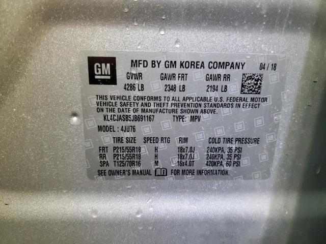2018 BUICK ENCORE PRE - KL4CJASB5JB691167