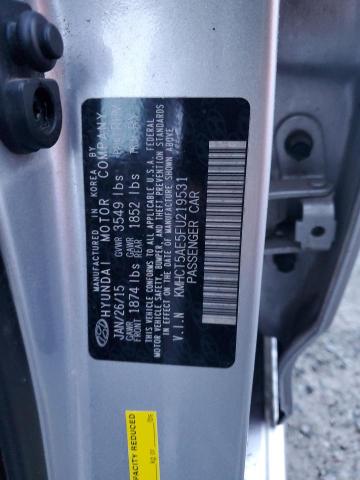 2015 HYUNDAI ACCENT GS KMHCT5AE5FU219531