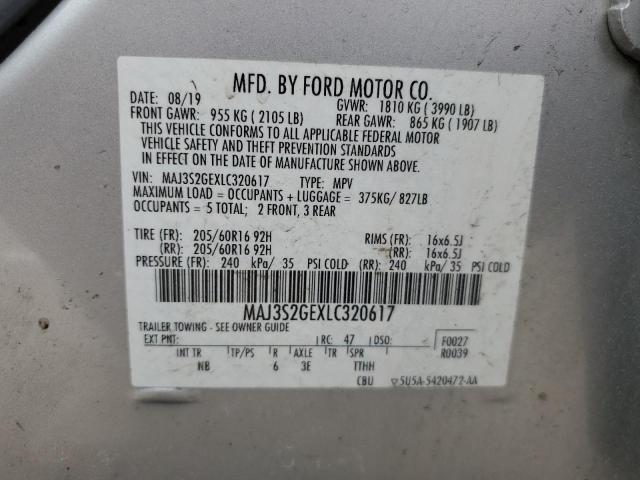 2020 FORD ECOSPORT S - MAJ3S2GEXLC320617
