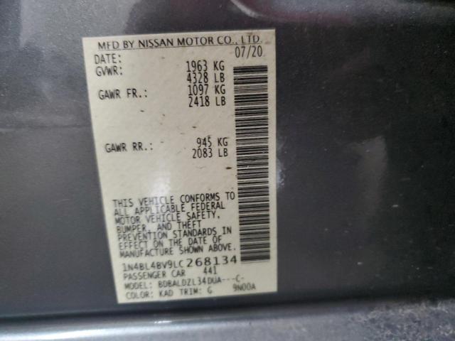 2020 NISSAN ALTIMA S - 1N4BL4BV9LC268134