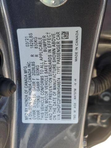 2021 HONDA CIVIC SPOR - 2HGFC2F80MH548674
