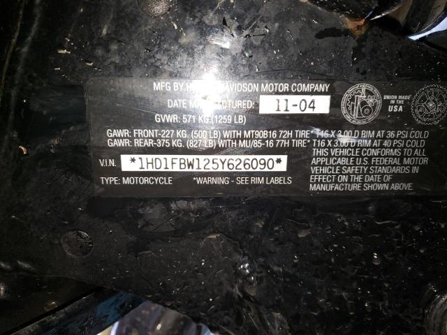 2005 HARLEY-DAVIDSON FLHRI 1HD1FBW125Y626090