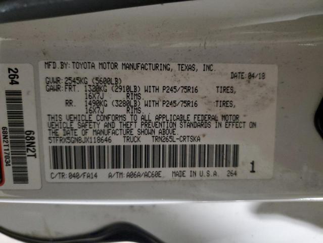2018 TOYOTA TACOMA ACC - 5TFRX5GN8JX118646
