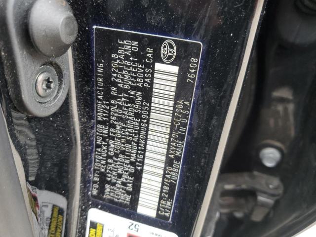 2022 TOYOTA CAMRY SE - 4T1G11AK0NU649052