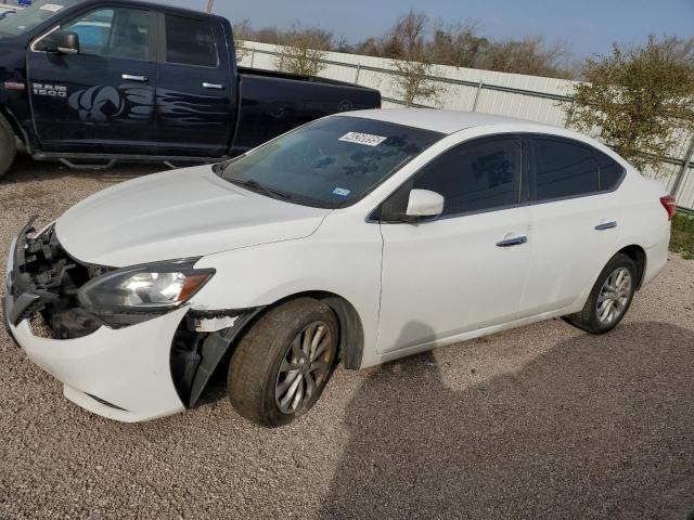 NISSAN SENTRA S 2019 white  gas 3N1AB7AP9KY281357 photo #1