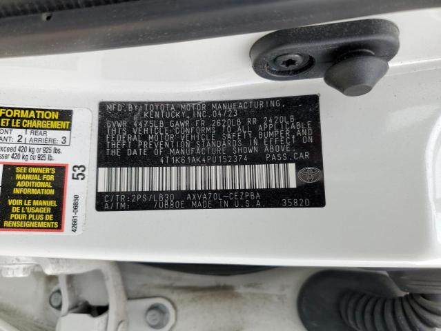 2023 TOYOTA CAMRY XSE - 4T1K61AK4PU152374