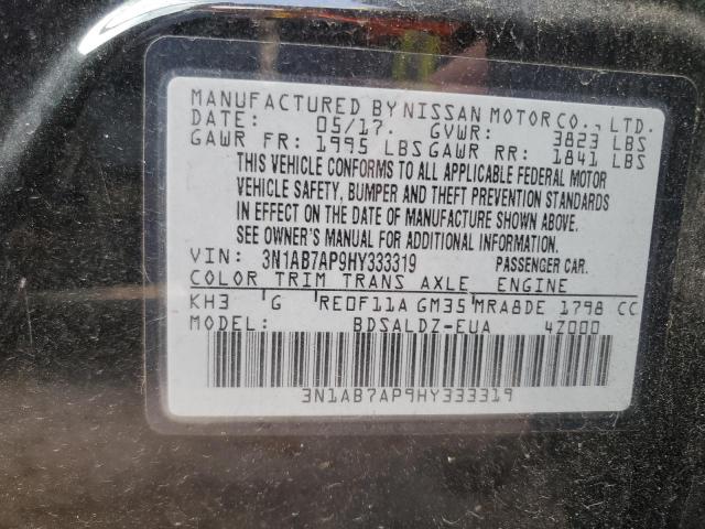 2017 NISSAN SENTRA S - 3N1AB7AP9HY333319