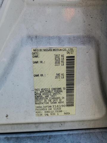 2017 NISSAN ALTIMA 2.5 - 1N4AL3AP5HN354190