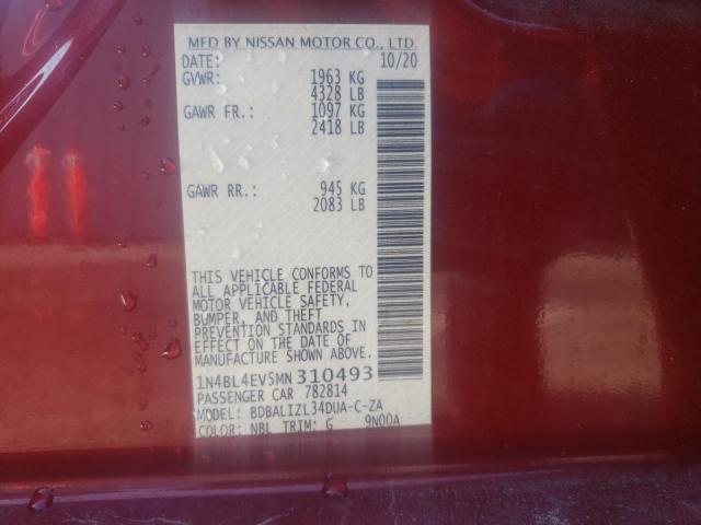 2021 NISSAN ALTIMA SL - 1N4BL4EV5MN310493