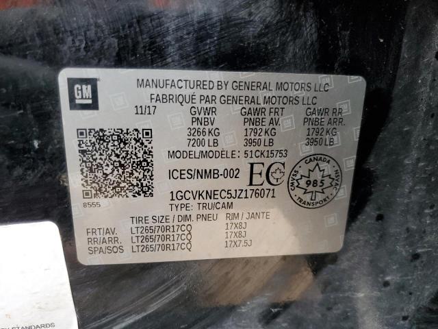 2018 CHEVROLET SILVERADO - 1GCVKNEC5JZ176071