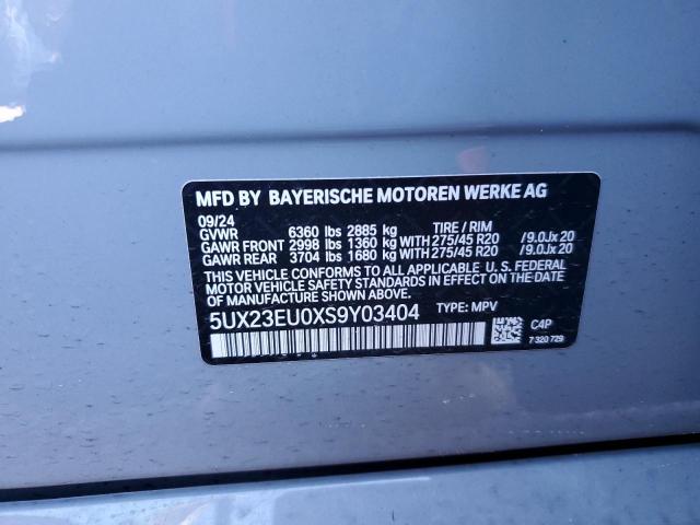 2025 BMW X5 XDRIVE4 - 5UX23EU0XS9Y03404