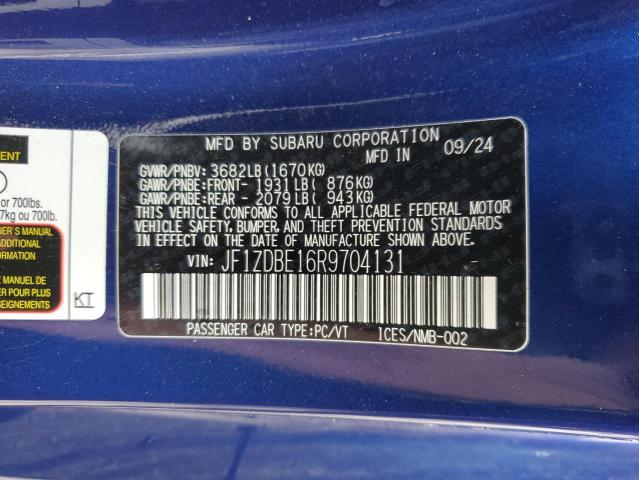 2024 SUBARU BRZ LIMITE JF1ZDBE16R9704131